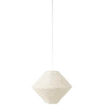 Hanglamp ufo raffia wit large