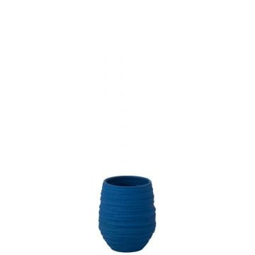 Vaas fiesta keramiek blauw small