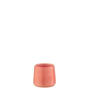 Bloempot rond keramiek roze extra small - Set van 2