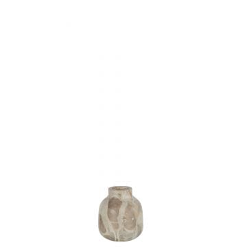 Vaas fles marmer beige small