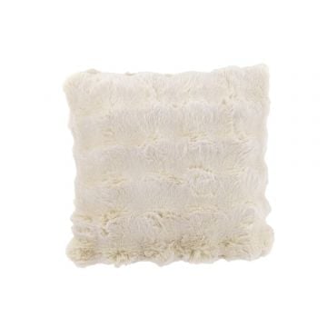 Kussen wave polyester ivoor