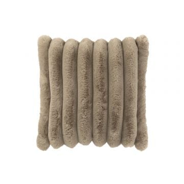 Kussen large corduroy polyester taupe