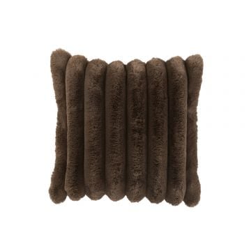 Kussen large corduroy polyester chocolade