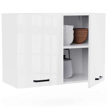 Keukenkast Bianco - 80x36x58cm - 2 deuren - hoogglans wit