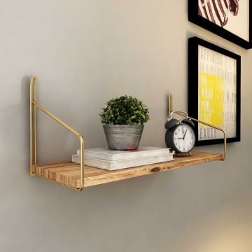 Wandplank Woody Fashion - 45x16x16cm - massief hout