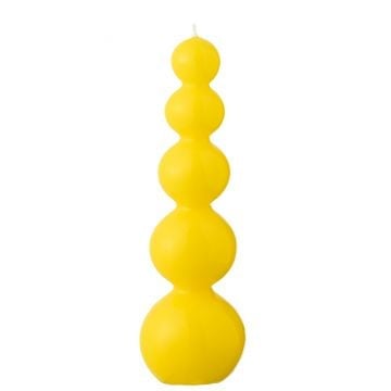 Kaars kalebas fluo geel - 25 uur