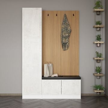 Moderne vestiaire | Woody Fashion | 100% Melamine | Wit.