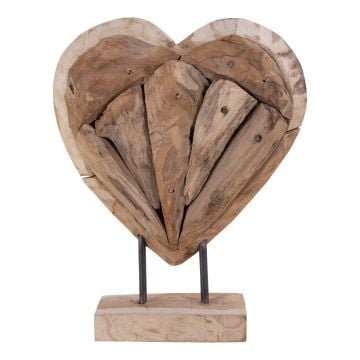 Almada Hart Teak Decoratie - 30 cm
