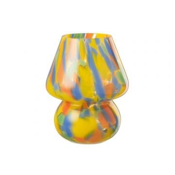 Tafellamp regenboog glas mix large