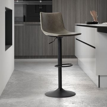 Verstelbare barstoel Fontana - grijs