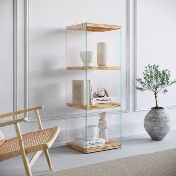 Locelso Grenen Boekenplank | 100% Massief Hout | Eik