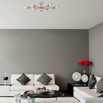 Tatum kroonluchter | Vintage metaal | 78x78cm