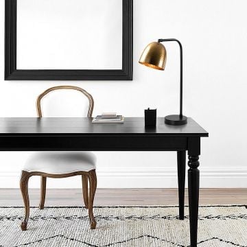 Tatum Tafellamp | Metalen Lamp | Zwart Vintage