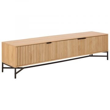 Tv-meubel Jaipur - 176x40x45cm - 3 deuren - eikdecor