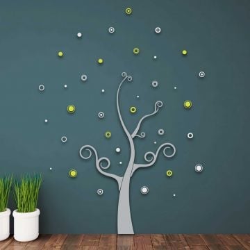 Muurstickers 3D Tree - schuimstickers