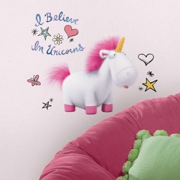 Muursticker Despicable Me 3 I Believe in Unicorns