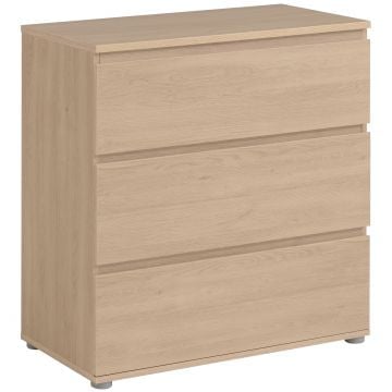 Commode Nux 3 laden - eik
