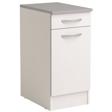 Onderkast Spoon 40x60 cm met lade en deur - wit
