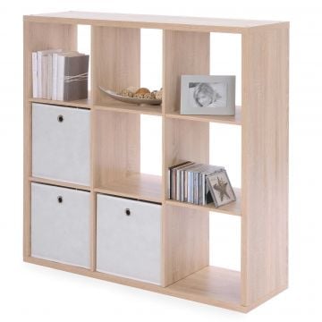 Roomdivider Max 9 vakken - eik