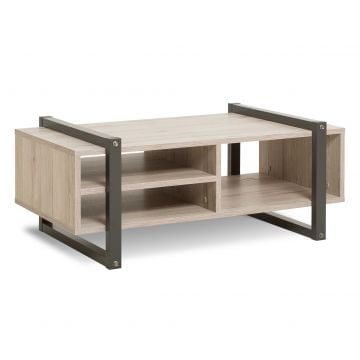 Salontafel Brooklyn 100x60 industrieel - eik