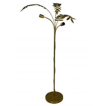 Staande lamp palmboom - 60x75x150cm - goudkleurig metaal