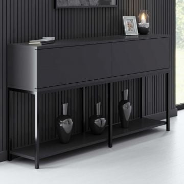 Dressoir Woody Fashion | 150 x 30 x 80 cm | Antraciet