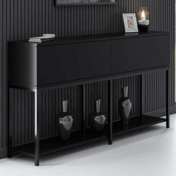 Dressoir Woody Fashion | 150 x 30 x 80 cm | Zwart
