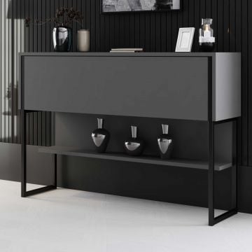 Dressoir Woody Fashion - 120x30x80cm - antraciet