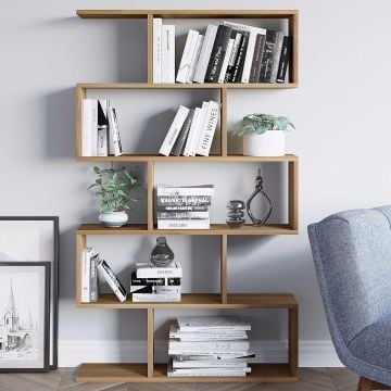 Elegance Boekenplank | 100% Melamine | 18mm Dik | Notenhout | Wandbevestiging