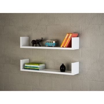 Furny Home Wandplank | 100% Melamine | 18mm | Wit