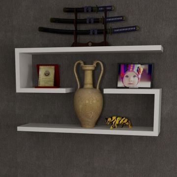 Furny Home Wandplank met Melamine Laag | 18mm Dikte | Wit