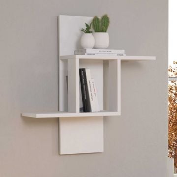 Woody Fashion Wandplank | Wit | 64x70x20 cm