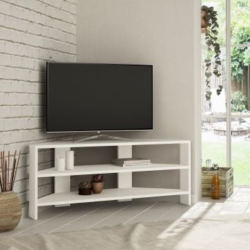 Modern Wit TV-hoekmeubel  | 100% Melamine coating