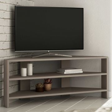 Fashion TV Stand | 100% Melamine Gecoat | 18mm Dik | 114cm x 45cm x 36cm | Licht Mokka