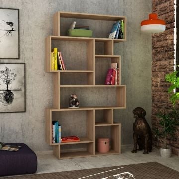 18mm Woody Boekenplank | Sonoma Eik | 96cm Breedte | 168cm Hoogte | Melamine Gecoat