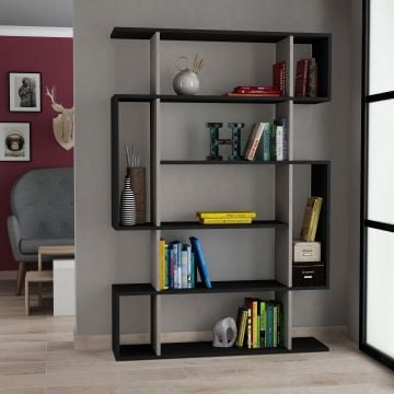 Woody Boekenplank | 18mm Gecoat Spaanplaat | Antraciet Lichtbruin