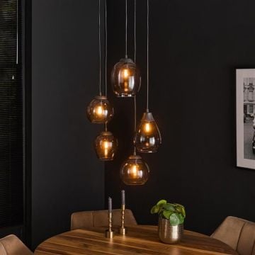Hanglamp Charisma-Verchroomd glas