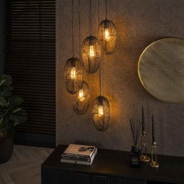 Hanglamp Augen 180 cm-Artic zwart