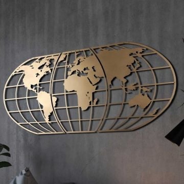 Gouden Tanelorn Metalen Wandaccessoire (60x120cm)