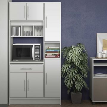 Keukenkast Liana voor magnetron - wit