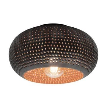Plafondlamp Punchy ø35 cm-zwartbruin