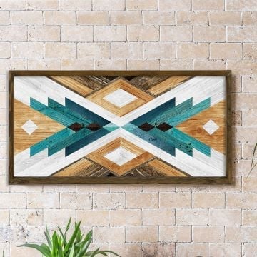 Evila Originals ingelijst MDF Schilderij | Multicolor