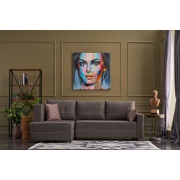 Atelier Del Sofa Hoekbank | FIR TREE en MDF Frame | 100% Polyester Stof | Bruin | 242x88x90cm