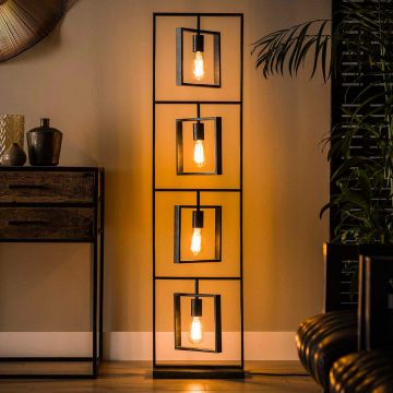Staande lamp Turner 4 lampen - antraciet