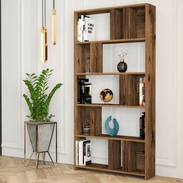 Woody Boekenplank | 100% Melamine | Notelaar | 18mm | 90x180x20cm