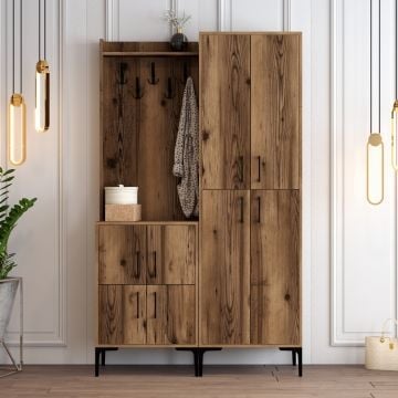 Woody Fashion garderobekast | Walnoot | 100% Melamine Gecoat