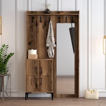 Vestiairemeubel walnoothout | 100% gemelamineerd
