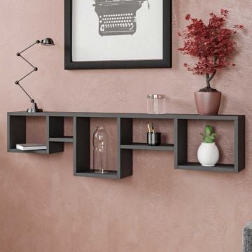 Wandplank | 100% Melamine Gecoat | Antraciet