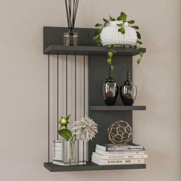 Wandplank | Antraciet | 18mm Dik | 40x60x19 cm | Meerdere Planken