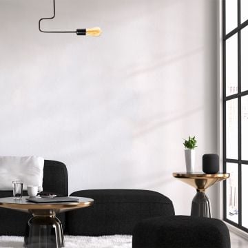 Metalen kroonluchter Opviq | 30x6cm, H:35cm | Zwart